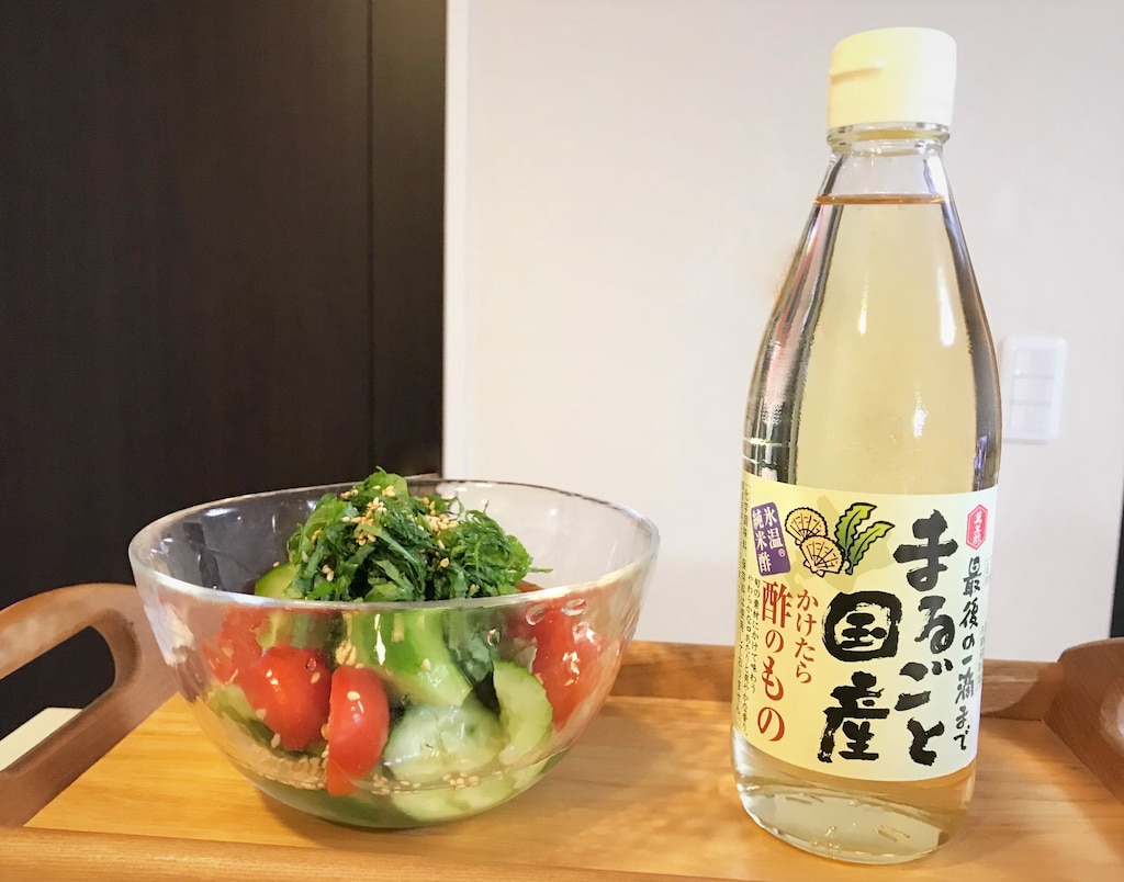 かけるだけでOKな便利調味料！マンネン酢「まるごと国産かけたら酢のもの」
