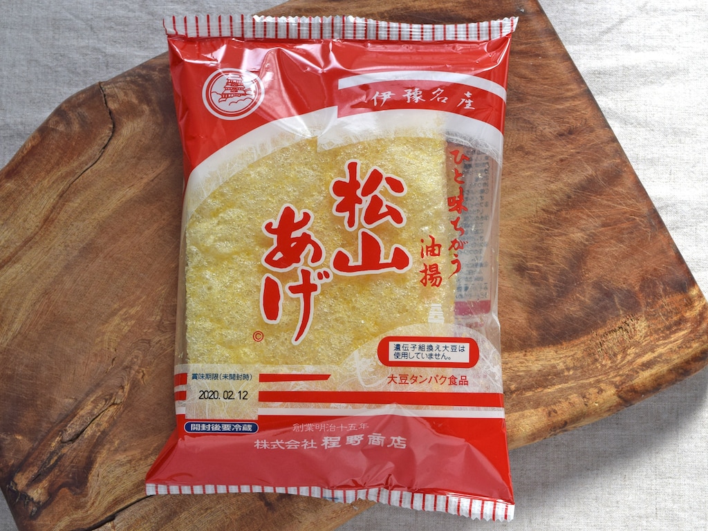 「松山揚げ」を味噌汁に入れるとふわとろ食感！保存性バツグンの油揚げ