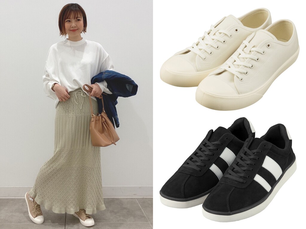 高見えシンプル！「GUスニーカー」は通勤スタイルにもイチオシ
