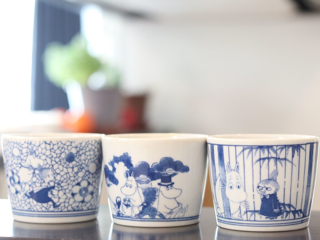 いろいろ使える、ムーミン柄の「SOMETSUKE猪口」