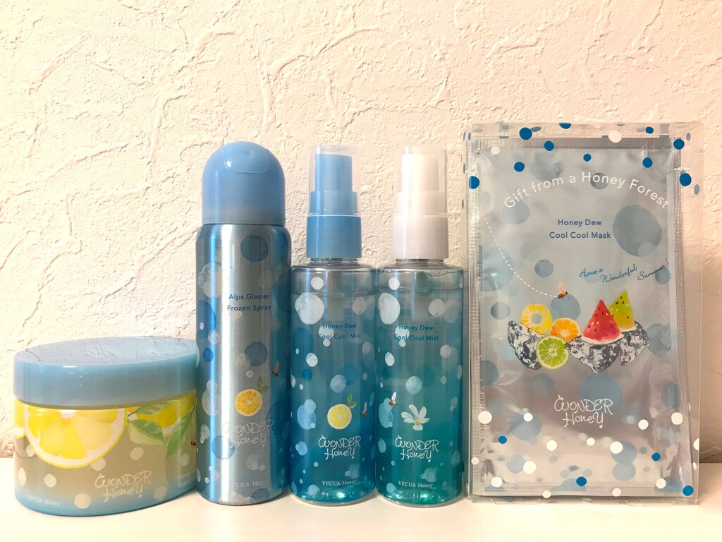 アルプスの氷河スプレー・ワンダーハニーの「爽快クールクールミスト」で夏を乗り切る