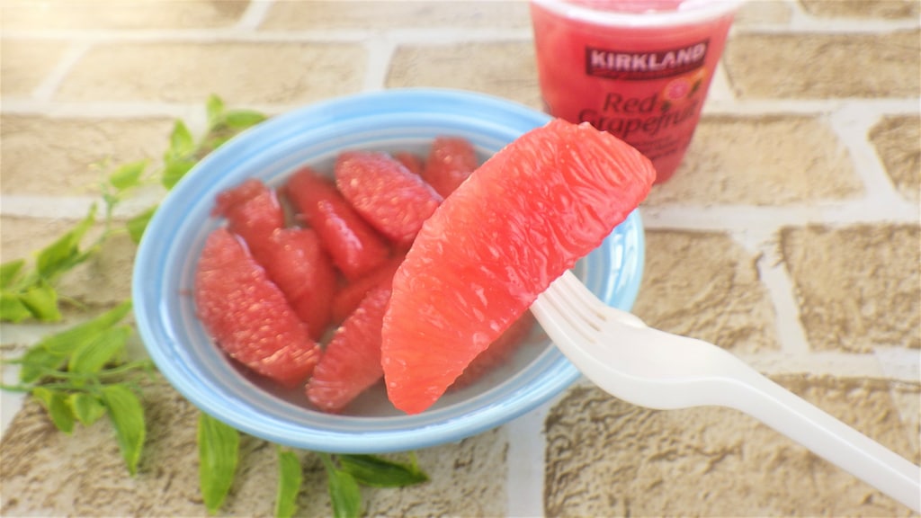 コストコのグレープフルーツシラップ漬けは売り切れ必須！カップ入りで凍らせても美味