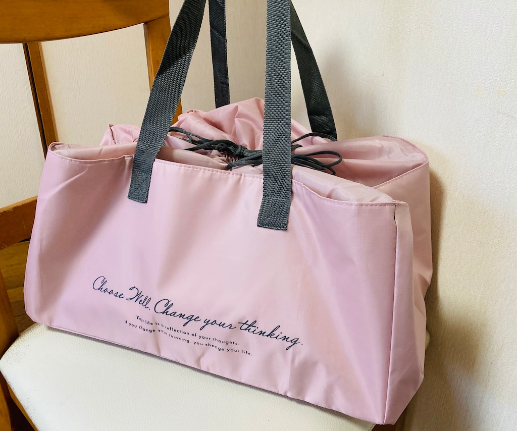 3COINSのエコバッグ「お買い物カゴバッグ」が優秀なワケ！カゴ型巾着で550円