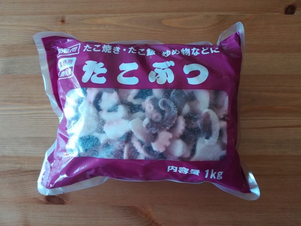 業務スーパー「たこぶつ」は1kg入り！アヒージョやおつまみアレンジレシピに◎