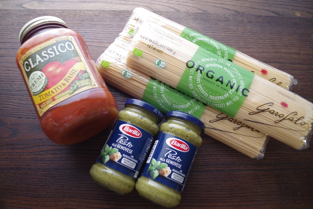 コストコのパスタソース2選！「クラシコ」と「バリラ ジェノベーゼ」はアレンジ自在