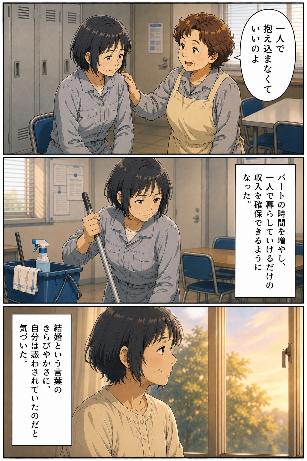 【マンガ】“生活のための結婚”は「不純」なのか。未婚アラ還女性が婚活で経験した「絶望」とその後