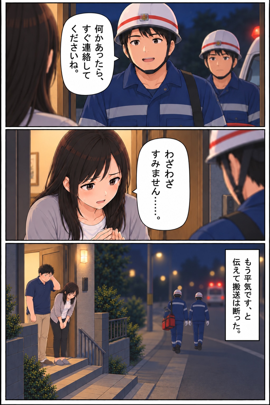 【漫画】いざというときに「頼りになる夫」はいる？妻が突然の体調不良、夫は慌てる“だけ”だった…【後編】