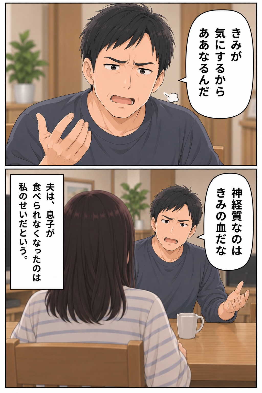 【マンガ】義母の手作りハンバーグに異物が!?「ウッとなってトイレに駆け込んだ」私を見て、息子まで…【後編】