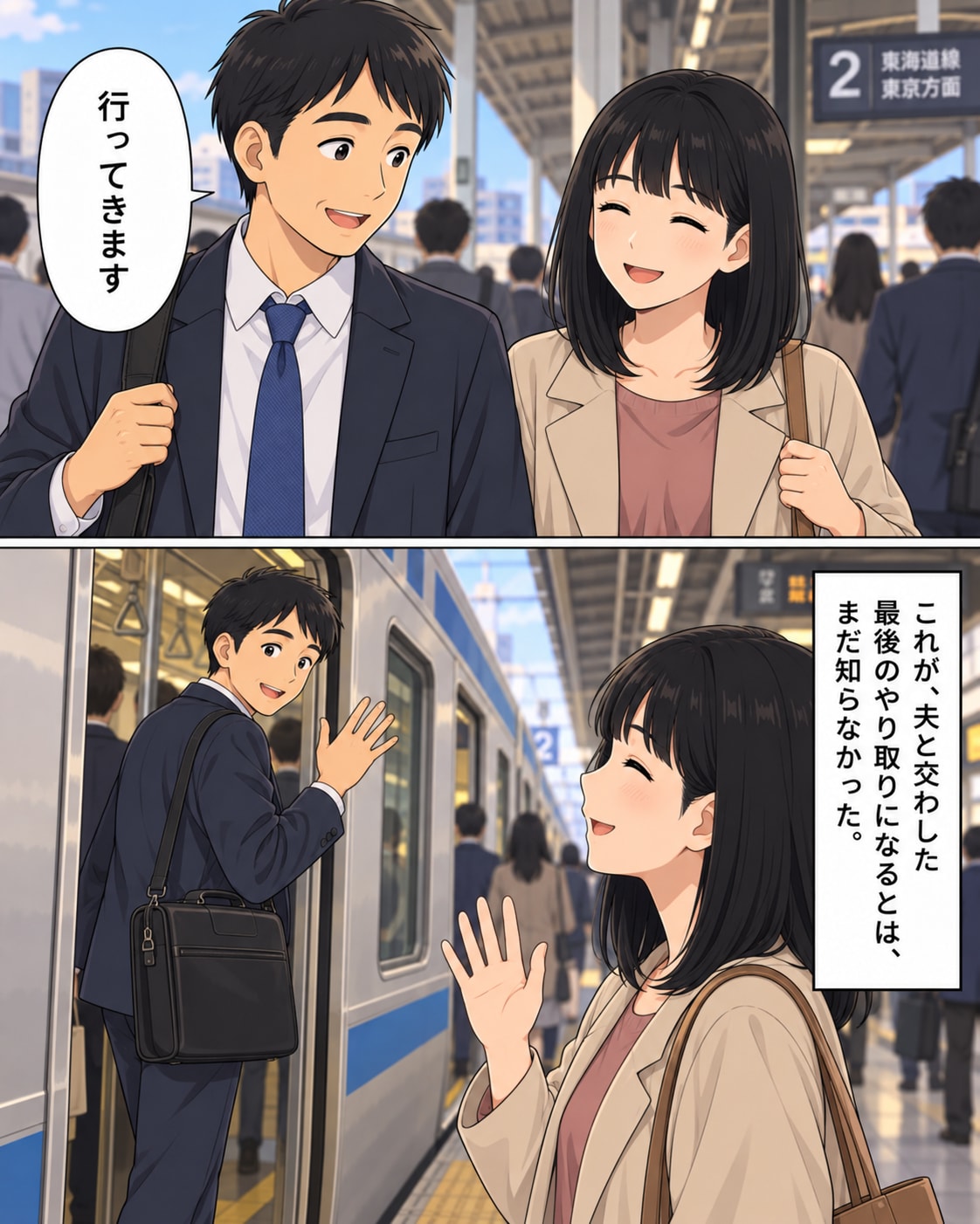 【漫画】夫の通夜に現れた女性の正体は…まじめな愛妻家が死後に遺した「まさか」の裏切り行為【前編】