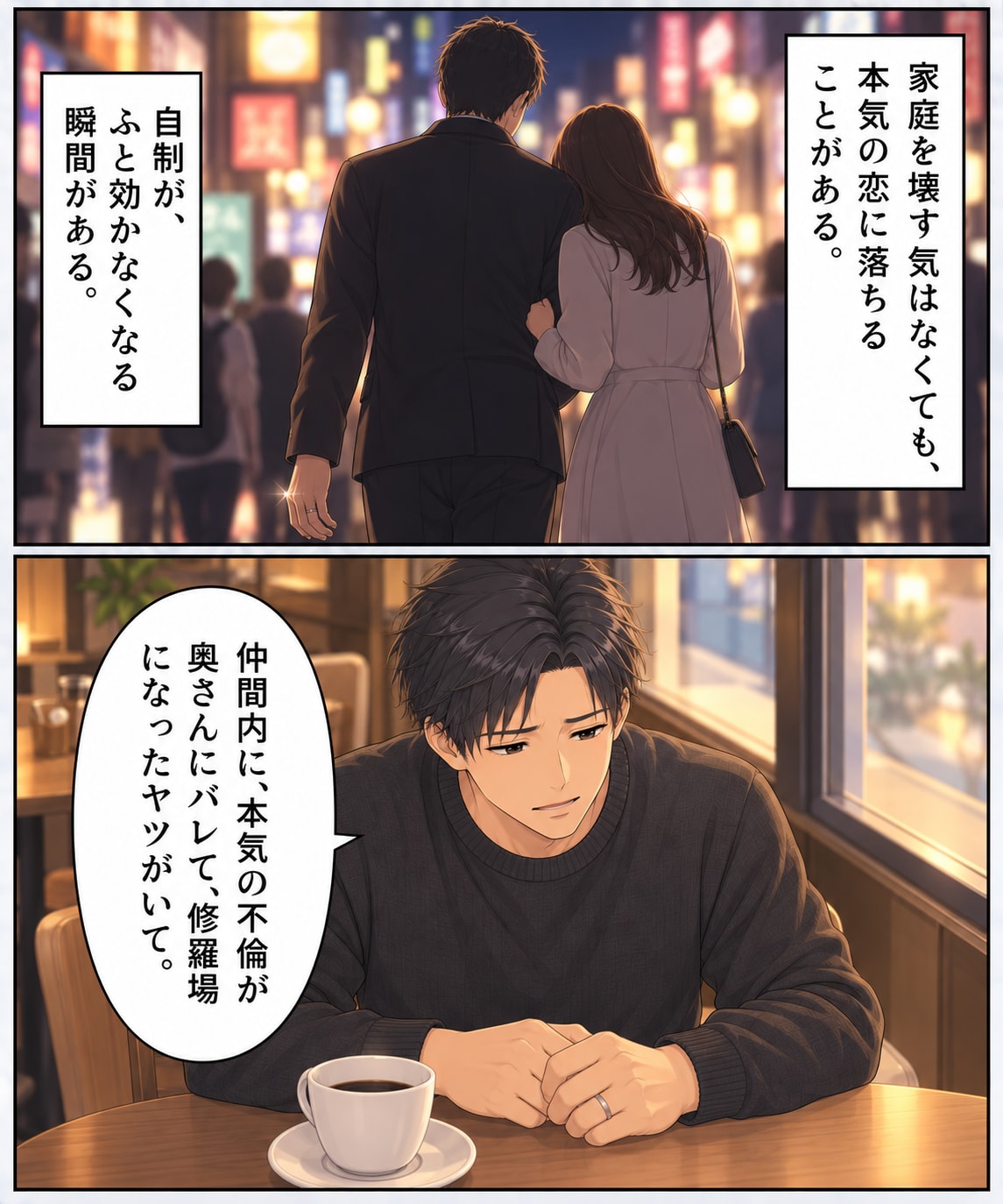 【マンガ】「結婚指輪をしている男の不倫率は高い」説は本当か？不倫ばかりしている30代女子の印象論【後編】
