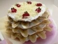  Happy Xmas バナナのデコレーションケーキ