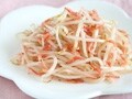 5分でヘルシーメニュー　もやしの桜えびソテー