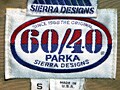 シエラ・デザイン　６０／４０パーカ　マウンテン・パーカ復活宣言