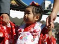 七五三の写真、パパ上手に撮ってね！