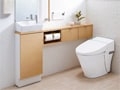 コンパクトな洗面化粧台＆トイレカウンター