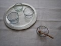夏を涼しく過す、ガラスのうつわ使い