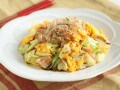 朝食メニューに！ キャベツのお好み焼き風スクランブルエッグ