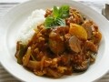 生姜風味の元気味！鶏ひき肉のラタトゥイユカレー