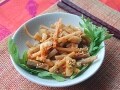 秋野菜おつまみ！　ごぼうのキムチ和え