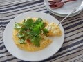 じゃがいもとチーズのしっとりとした卵焼き
