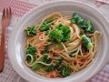 菜の花と桜えびの春色パスタ