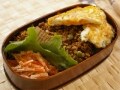朝15分でキーマカレー弁当