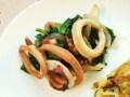 スパイシーな香り　いかと小松菜のカレー風味炒め