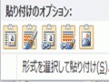 Excelのグラフのイメージを確認しながら貼り付ける