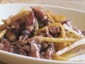 うどとほたるいかの味噌バター炒め