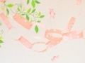 クラフトパンチを使った桜の輪飾り
