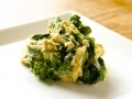菜の花のひよこ豆ペースト和え