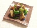 なすとピーマンのごま炒め