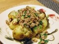 ベトナム風焼きなすのそぼろかけ