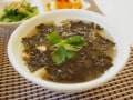豆腐と韓国海苔のレンチンスープ……火も包丁も使わない！