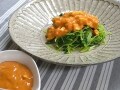ピリ辛タルタルソースで和え物