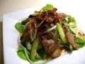 具だくさんラー油を使って 豚肉サラダ