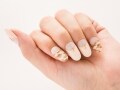 ピンストライプと迷彩で作るフレンチネイル