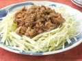 豚こまぎれ肉の細切り味噌炒めレシピ……フライパンで簡単！