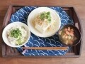しらすと夏野菜の混ぜご飯定食の献立と段取り