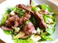 洋なしとラム肉のホットサラダ 蜂蜜バルサミコ風味