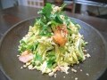 パクチーたっぷり！塩鮭とキャベツのタイ風サラダ