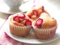 いちごとバナナのマフィン……ホットケーキミックスで簡単な作り方！