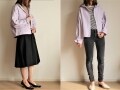 GUのショート丈パーカで作る大人オシャレコーデ