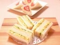 基本サンドイッチ（卵・いちご）のレシピ！綺麗に切るコツも