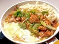 チーズタッカルビをうどんで！甘辛なうどんが美味しいレシピ