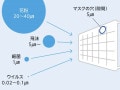 マスクの穴はウイルスの50倍？それでも感染症拡大を抑える効果はあり