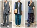 春夏にジレを着るなら「グレー」が正解！マネするだけでおしゃれ見えする大人のジレコーデ【ユニクロ】