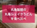 丸亀製麺の「丸亀シェイクうどん」新作と定番を比較！食べ方は？グラム数も量ってみた