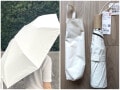 2990円の軽い日傘が買い！【ユニクロ】晴雨兼用のベストセラー日傘がシンプルで優秀【使用レビュー】