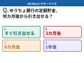 Q. ゆうちょ銀行の定額貯金、いつから引き出せる？【お金のことがもっと分かる！マネークイズ】